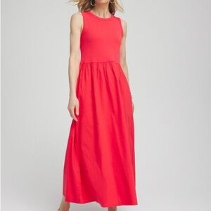 Chico's Vibrant Red Maxi Dress